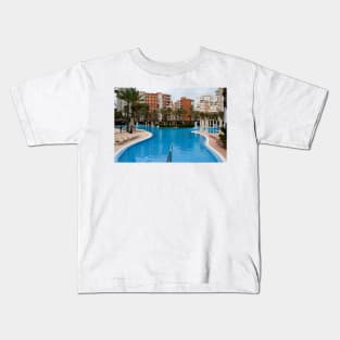 Solana Hotel Swimming Pool Benidorm Spain Kids T-Shirt